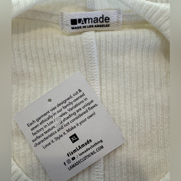 NWT LAmade Serene Padded Muscle Tee in Autumn Rib Size XL - Picture 8 of 12